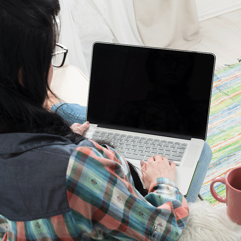 Woman Using Chat it Up App